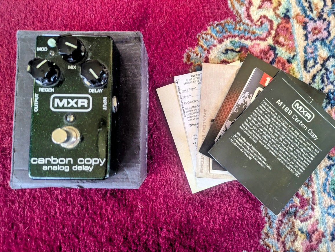 MXR CARBON COPY ANALOG DIGITAL DELAY PANEL