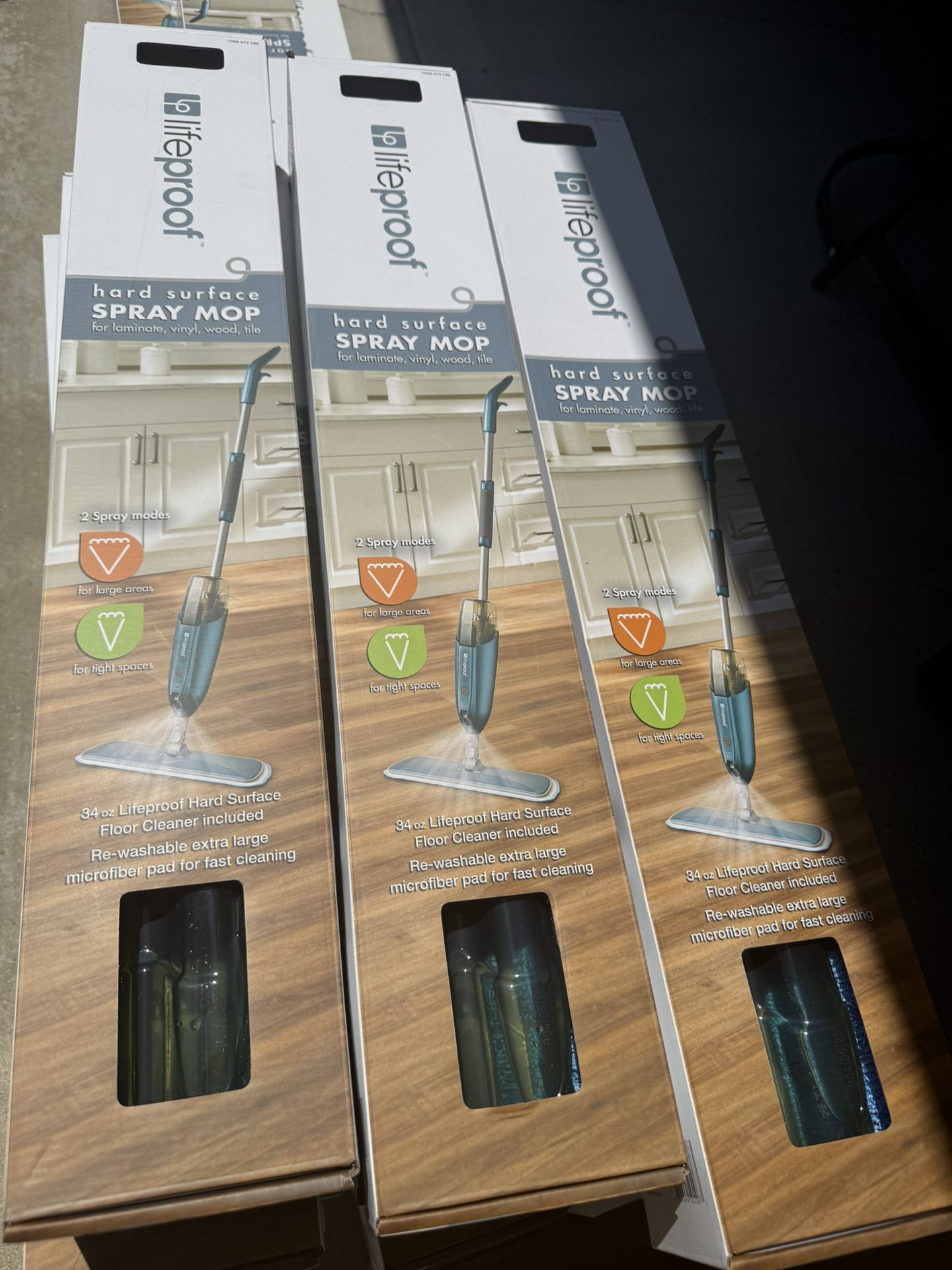 Spray Mops With Cleaning Solution Included