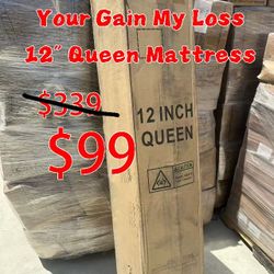 Ablyea Queen Mattress 12” Hybrid Pillow Top Clearance Brand New In Box