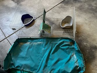 Small Animal Cage 2x4ft With Pee/poo Pan