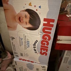 Huggies Diapers 3 Boxes Size 6