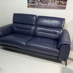 Blue Recliner Sofa $875