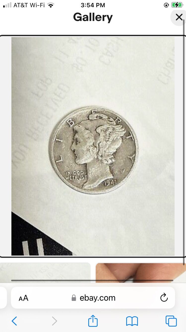 1941 Mercury Dime