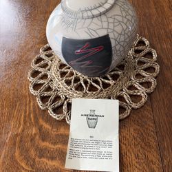 Mike Brennan Raku Pottery Bowl