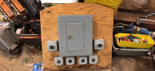 Temporary Electrical panel breakers