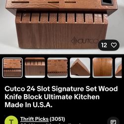 Cutco 24 Knife Storage Block (NEW)