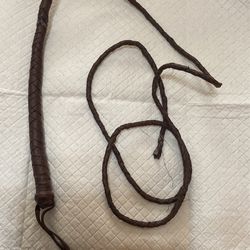 Brown Leather Whip