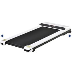 Soozier Home Gym Treadmill, Walking / Jogging Exercise Machine w/ LCD Monitor white