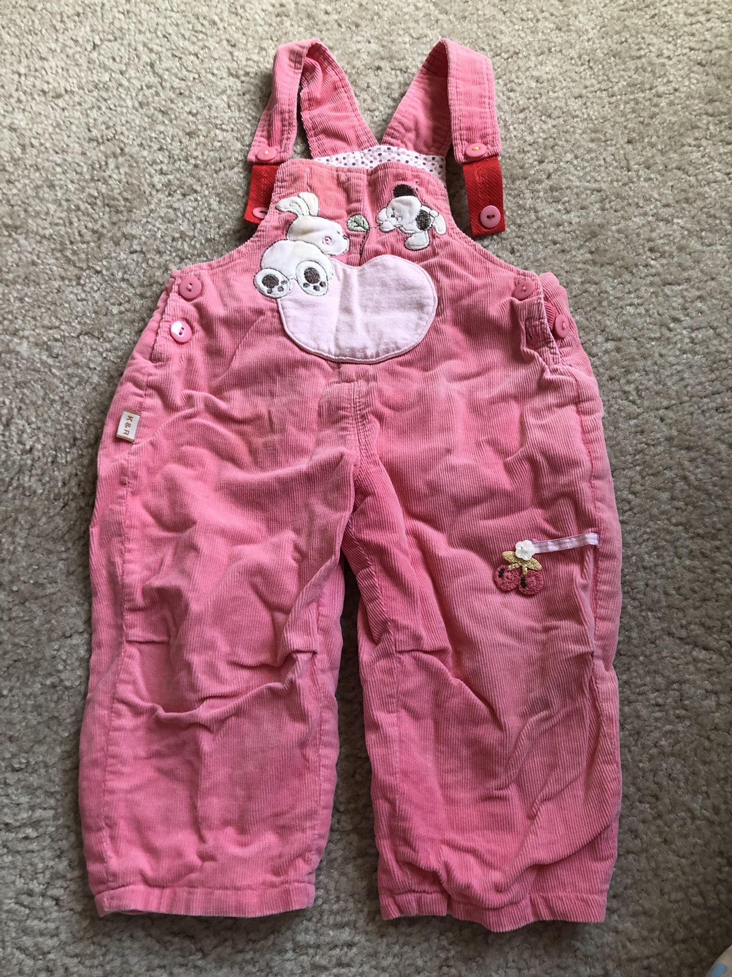 Corduroy overall 12M