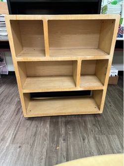 Wooden bookshelf