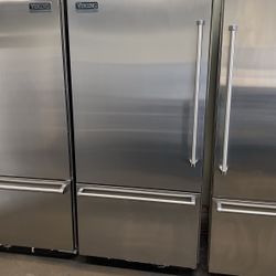 Viking 36”Wide Built In Stainless Steel Bottom Freezer Refrigerator 