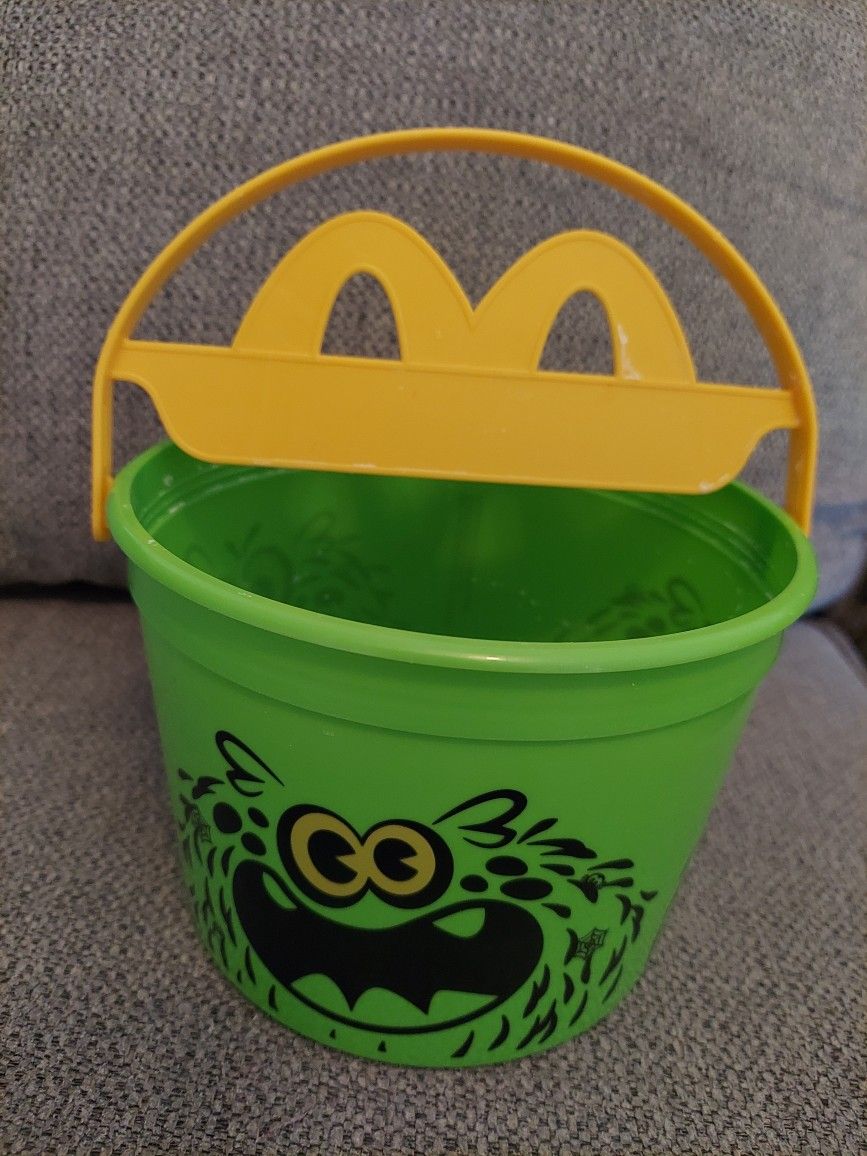 McDonald's Happy Meal Halloween Bucket Green Monster