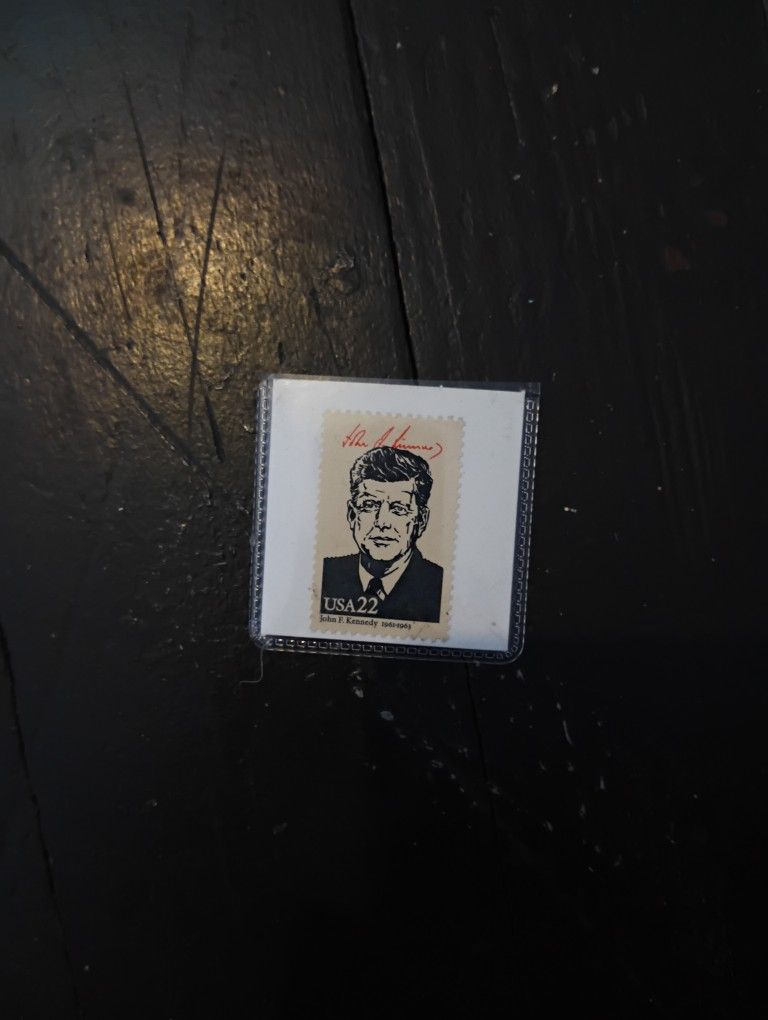 John F Kennedy Old Stamp