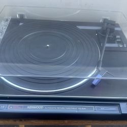 Kenwood KD 54R Turntable Direct Drive Automatic Return Black Tested Works