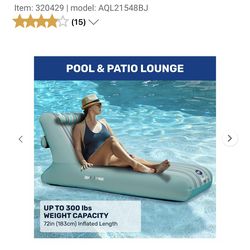 NEW- Aqua Leisure Pool & Patio Lounge