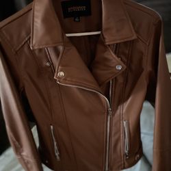 Woman’s Synthetic Leather Jacket Small