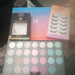 Eyeshadow Palette, Reusable Nails & Eyelashes