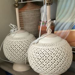 Set Of Mcm Lamps 
