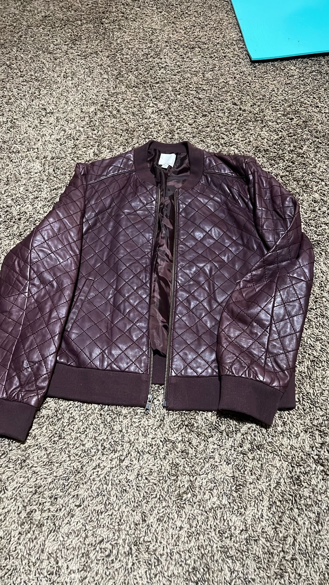 Halogen Genuine Leather Jacket 