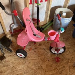 Pink Radio Flyer Tricycle Stroller 
