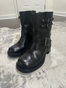 Steve Madden Black Leather Boots