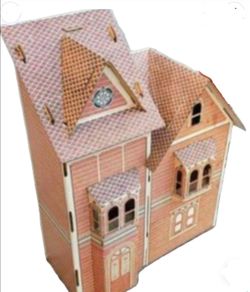 Vintage Rare Cardboard 28"X 22" DOLLHOUSE 1960'S or 1970's Nice!