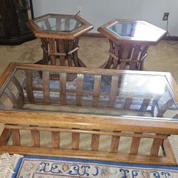 Coffee Table And 2 End Tables 