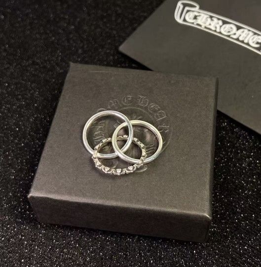 Three-ring ring 925 silver Unisex
