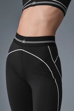 LARGE Alo Airbrush High-Waisted Heart Throb Leggings