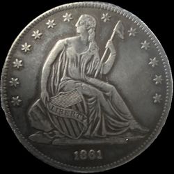 1861 Half Dollar coin