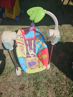 Baby carry-on swing