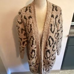Cardigan  Rachel Zoe  Leopard print 