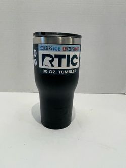 RTIC 30oz Stainless Steel Tumbler Water Bottle Double Wall Insulated Black