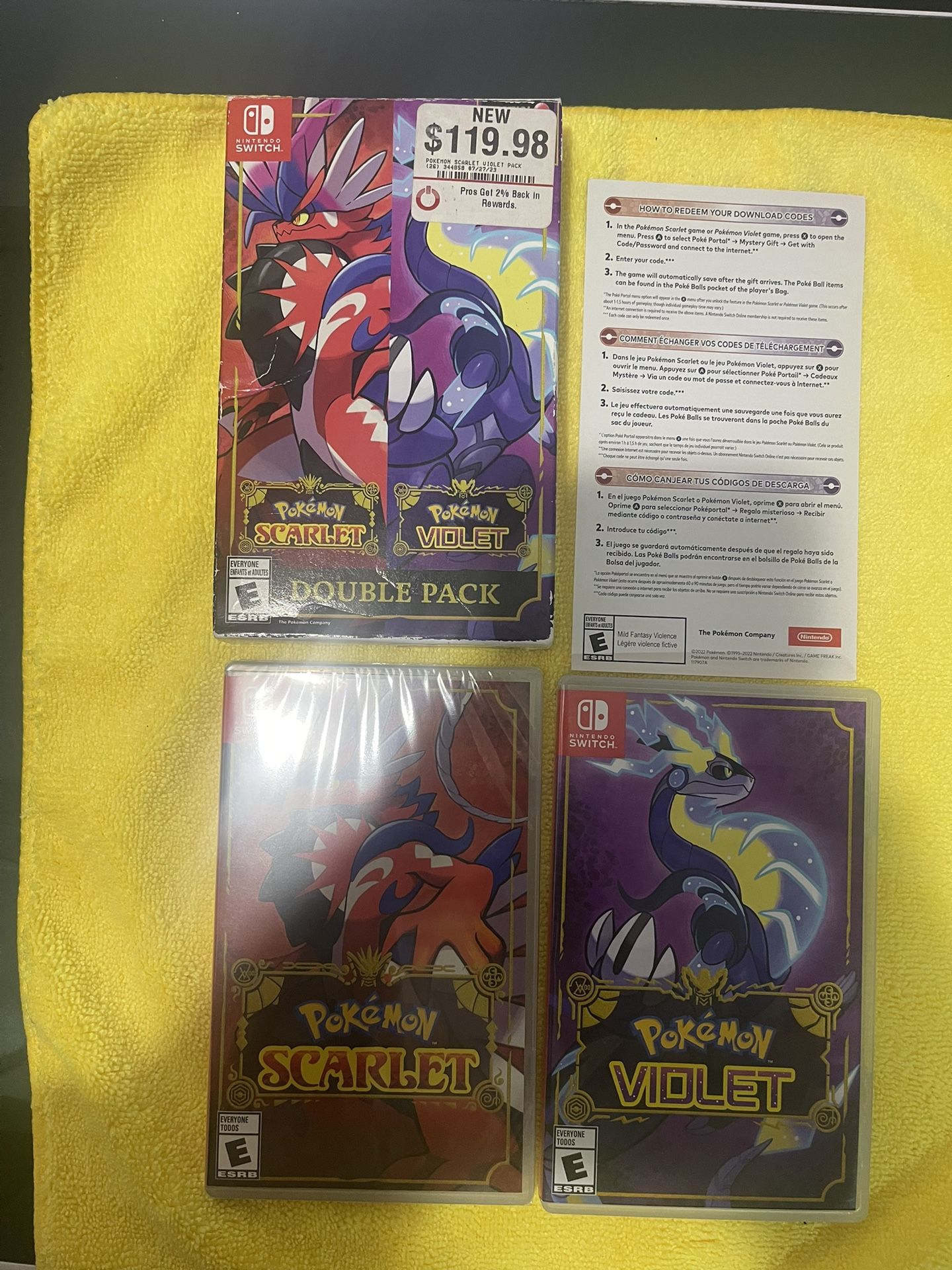 Nintendo Switch Pokemon Scarlet And Violet Double Pack