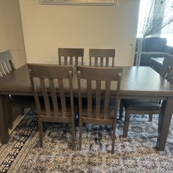 Dinning Table Set (6 Chairs + Table)