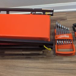 Milwaukee Wrench Tool Set and Garage/Shop Creeper