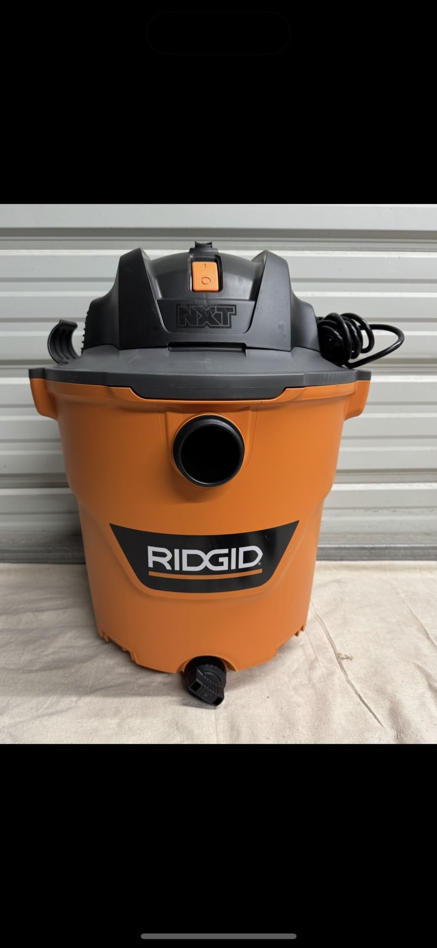 RIDGID 12 Gal. 5.0 Peak HP NXT Shop Vacuum HD1200 Wet Dry Vac with General Debris Filter, Locking Hose and Attachments 