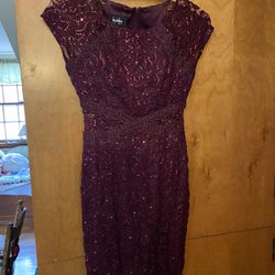Plum/Maroon Sequin Dress, Size 1