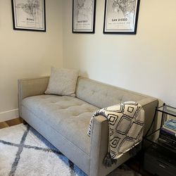 Beige Office/ Small Space Couch - $180