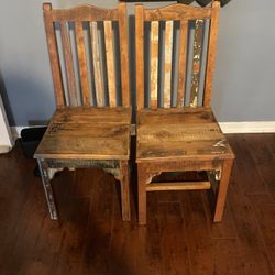 Antique  Solid Oak Chairs