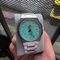 Casio Edifice Tiffany Blue Turquoise Watch