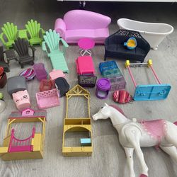 BARBIE FURNITURE WITH HORSE