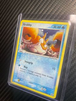 Pokémon Cards Krabby Fire Red & Leaf Grean