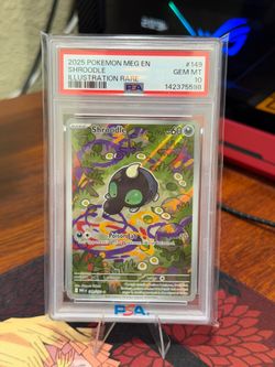 Pokemon TCG Shroodle 149/132 ME01 Mega Evolution Illustration Rare Holo PSA 10