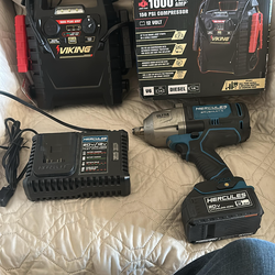 🔥 Complete Car Package: Jump Starter 1000A + Impact Wrench Hercules 20V 🔥