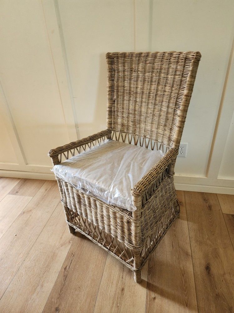 New Wicker Arm Chair