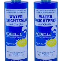 Robelle 2420-02 Water Brightener and Clarifier for Swimming Pools, 1-Quart, 2-

