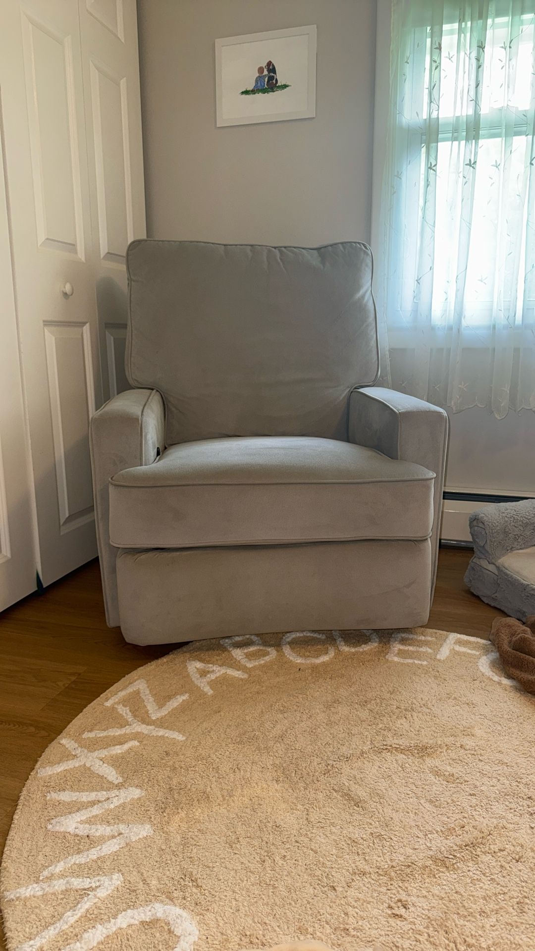 Gray Rocking Chair 