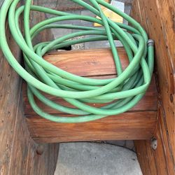 Water hoses.