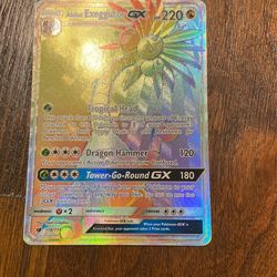 Rainbow RARE Alolan Exeggutor GX 118/111 MINT Condition